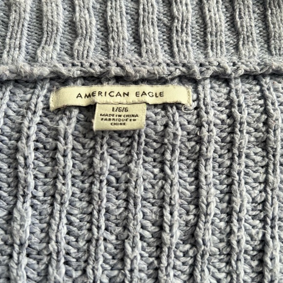 American eagle over sized sweater v neck baby blue - Picture 3 of 4